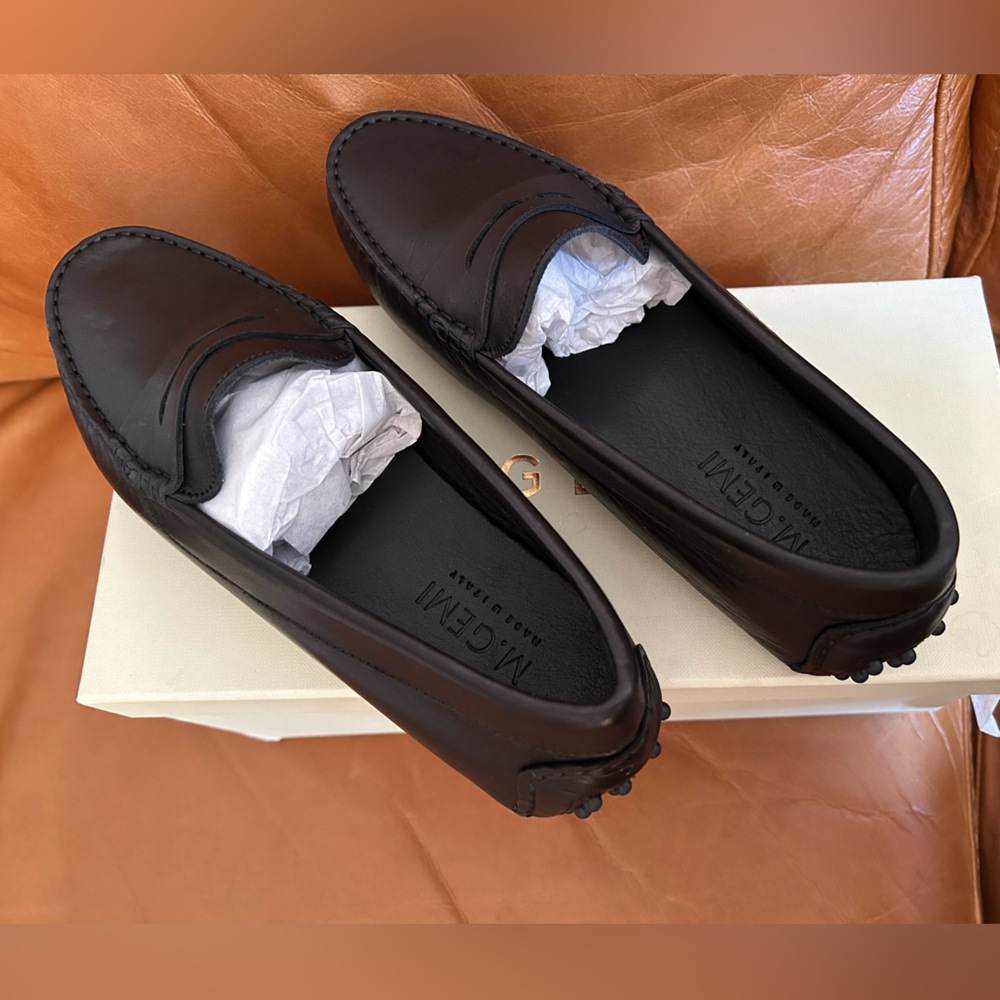 M.Gemi Pastoso Black Leather Shoes